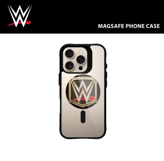 WWE Championship belt MagSafe phone case, black
